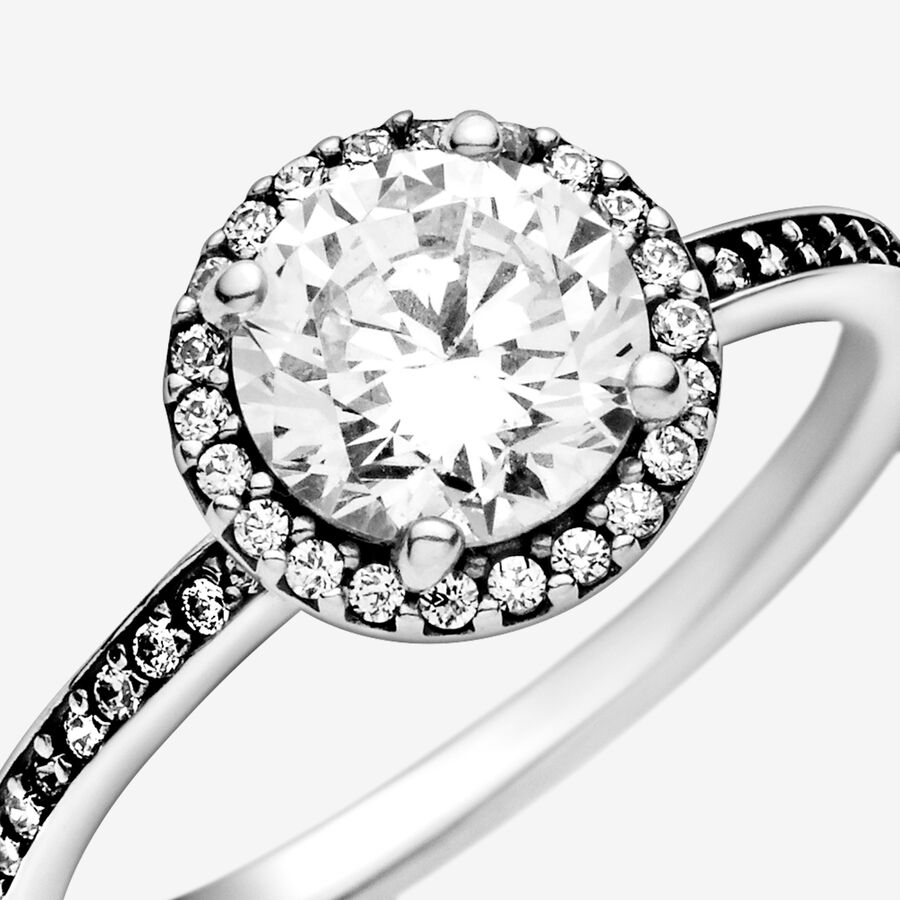 Solitaire Pandora Classiche Elegance with Cubic Zirconia Argent | 2975-DCNHX