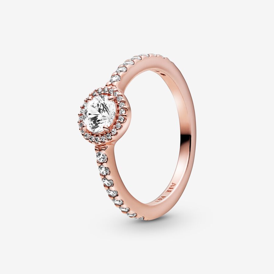 Solitaire Pandora Classiche Sparkle Rose Doré | 1608-GHMCX