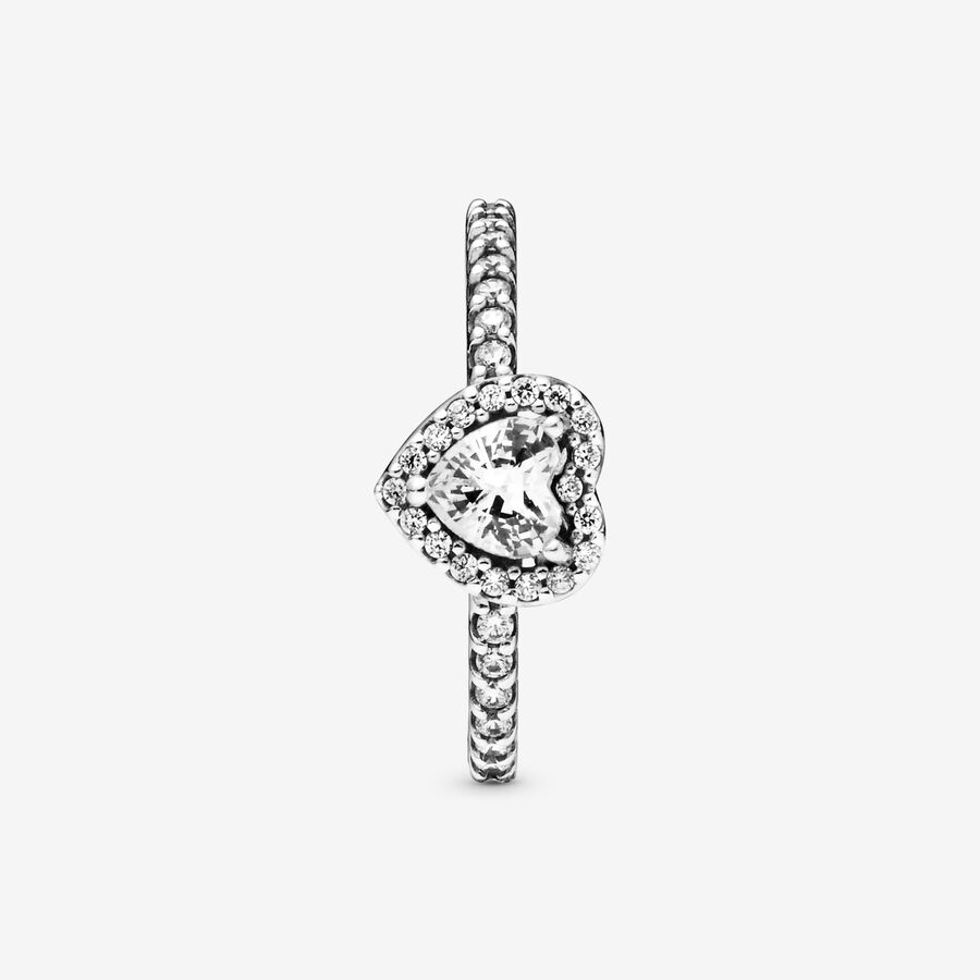 Solitaire Pandora Elevated Argent | 9072-QZAWU