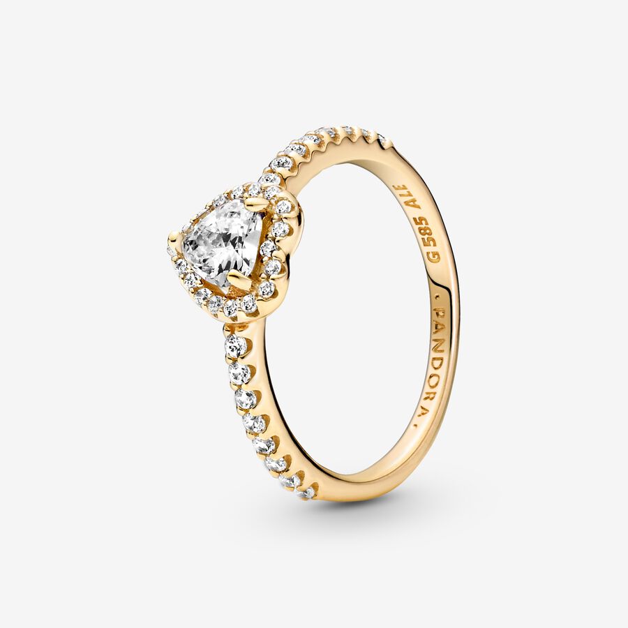 Solitaire Pandora Elevated Doré | 1693-ARWNQ