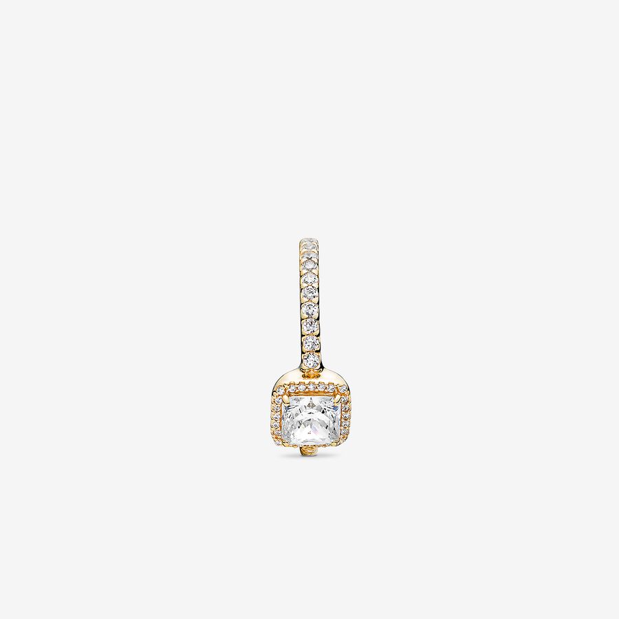 Solitaire Pandora Square Sparkle Doré | 8017-JRFGE