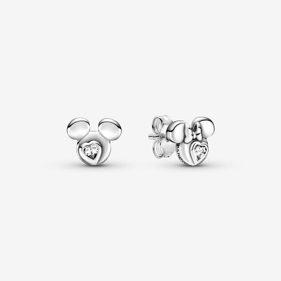 Étalon Pandora Disney Mickey Mouse & Minnie Mouse Silhouette Argent | 5719-TQMRB