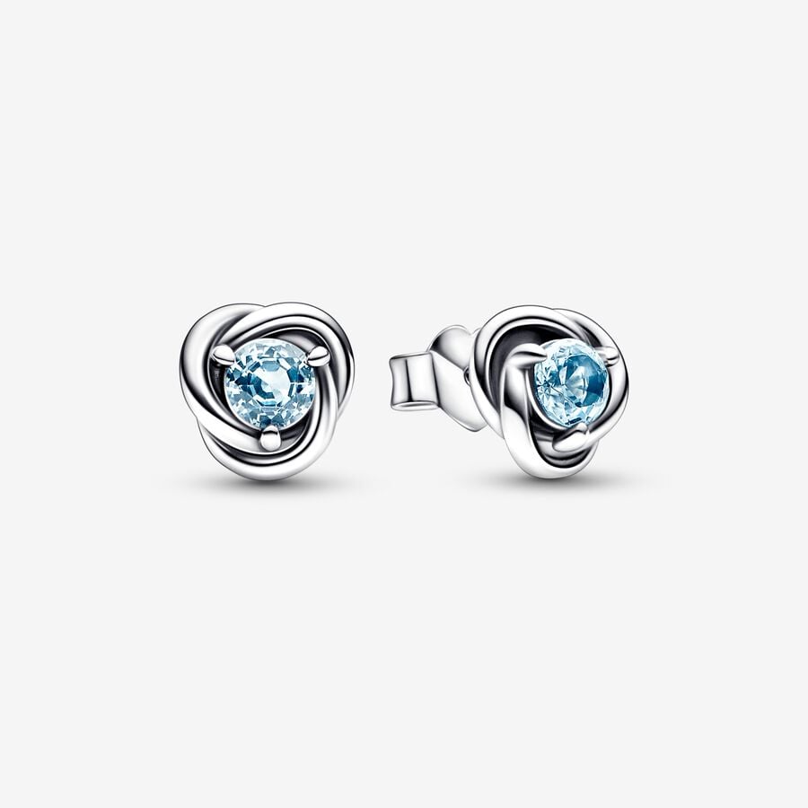 Étalon Pandora March Sea Aqua Blue Eternity Circle Argent | 1687-SDVGB