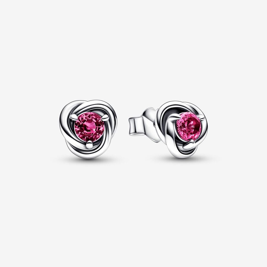 Étalon Pandora October Pink Eternity Circle Argent | 1274-QPXCK