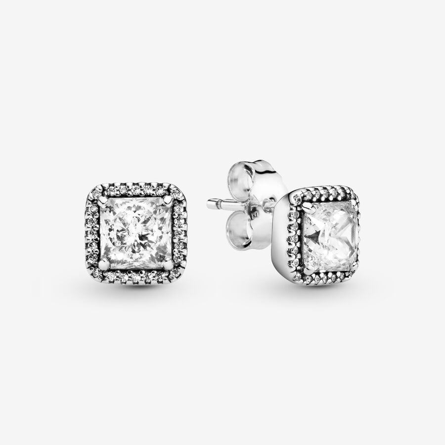 Étalon Pandora Square Sparkle Argent | 5671-OGAQR