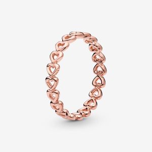 Bande Pandora Linked Love in Rose Doré | 6123-GQKFH