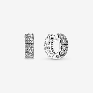 Cerceau Pandora Double Pave Argent | 5134-EJVMT