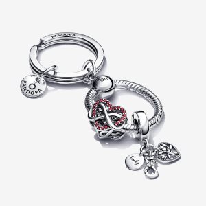 Charmes Pandora Family Infinity Keychain Multicolore | 4659-LFPAR