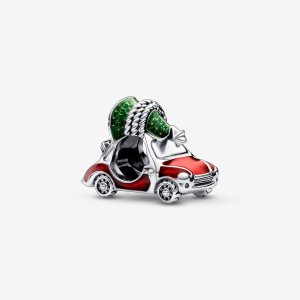 Charmes Pandora Festive Car & Christmas Tree Argent | 1832-JKRSP