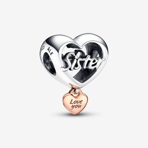 Charmes Pandora Love You Sister Two-tone | 9428-ZACBD