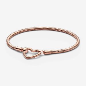 Charmes Pandora Moments Closure Snake Rose Doré | 3946-NHCGF