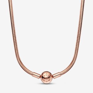 Charmes Pandora Moments Snake Rose Doré | 8931-QPEJT