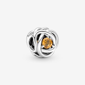 Charmes Pandora November Honey Eternity Circle Argent | 2546-YIURX