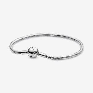 Charmes Pandora Smooth Clasp Argent | 5267-VXOZL