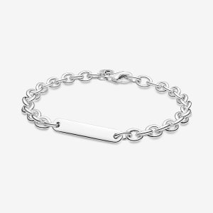 Non-Charms Pandora Engravable Bar Argent | 4796-GVPWM