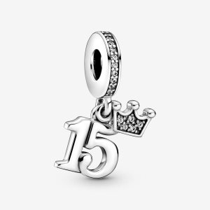 Pendre Pandora 15th Birthday Argent | 6310-OWJSQ