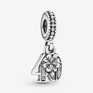 Pendre Pandora 40th Celebration Argent | 3987-LETFA