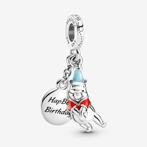 Pendre Pandora Disney Winnie the Pooh Birthday Argent | 1043-LFUVH