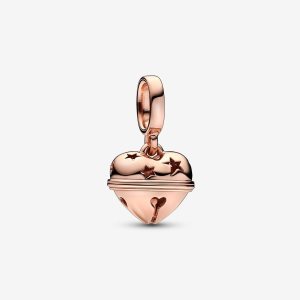 Pendre Pandora Festive Bell Rose Doré | 8591-GQKZO