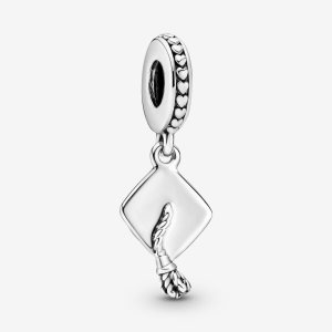 Pendre Pandora Graduation Cap Argent | 2410-JPGLA