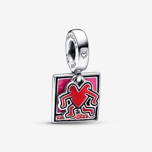 Pendre Pandora Keith Haring x Marche Double Argent | 7162-EGQBI