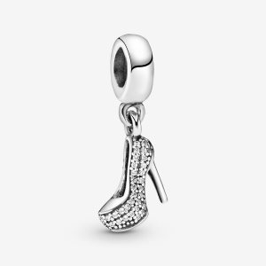 Pendre Pandora Pave Stiletto Shoe Argent | 0265-VYTQO