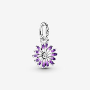 Pendre Pandora Purple Daisy Argent | 4962-VMSTO