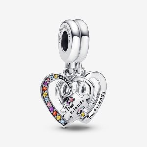 Pendre Pandora Puzzle Piece Hearts Splittable Friendship Argent | 2743-VNTDW