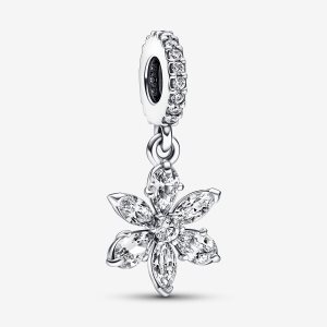 Pendre Pandora Sparkling Herbarium Cluster Argent | 1067-RSMDL