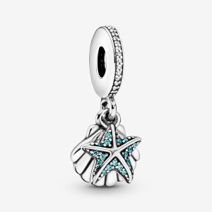 Pendre Pandora Starfish Sea Shell Argent | 1792-RLING