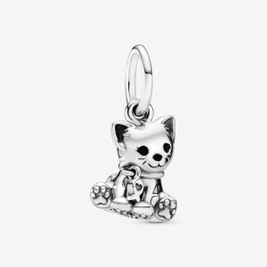 Pendre Pandora Sweet Cat Argent | 6948-AJLKV