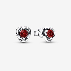 Étalon Pandora January Red Eternity Circle Argent | 3864-JBVDI